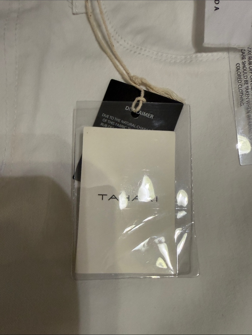 Tahari White Denim Jean Shorts for Women - Picture 3 of 12